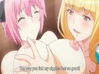 Two busty babes got fucked by a hentai dude
